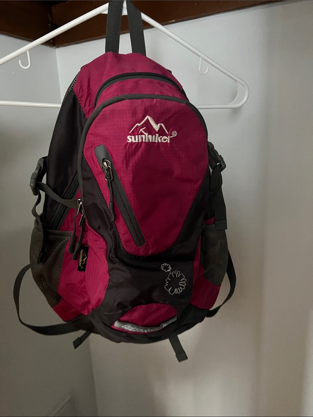 Hot Pink Daypack Backpack by sunhiker